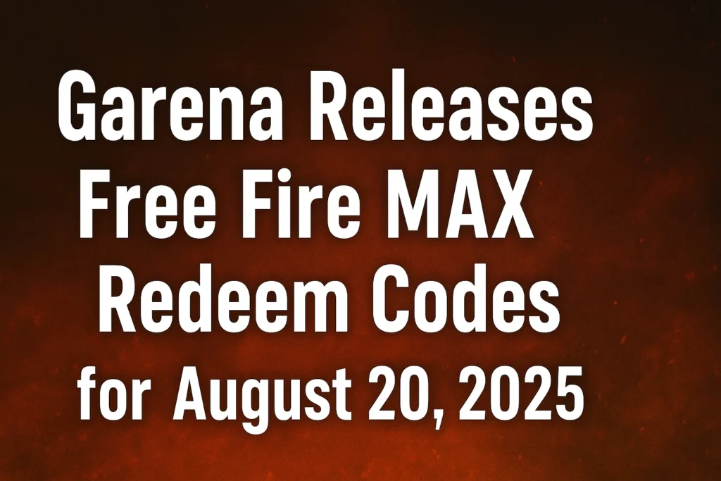 Garena Releases Free Fire MAX Redeem Codes for August 20, 2025 2 Free Fire MAX