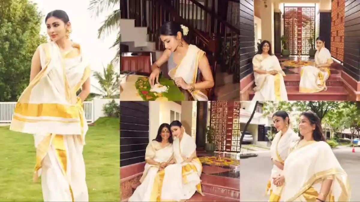 Mouni Roy Onam Celebration : व्हाइट साड़ी में मां संग किया सेलिब्रेशन, फोटोज़ देख लोग बोले – "अप्सरा धरती पर उतर आई" 1 Mouni Roy Onam Celebration व्हाइट साड़ी में मां संग किया सेलिब्रेशन फोटोज़ देख लोग बोले – अप्सरा धरती पर उतर आई