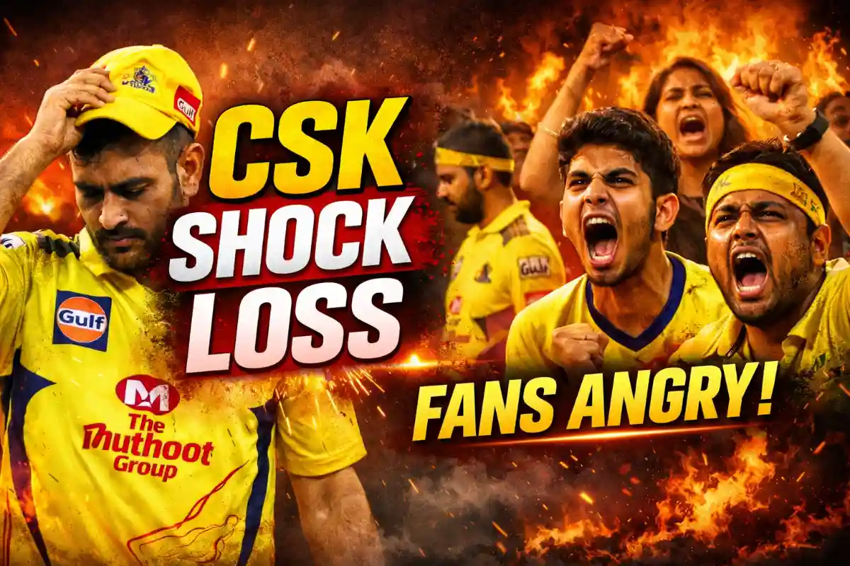 CSK's shocking loss sparks fan outrage