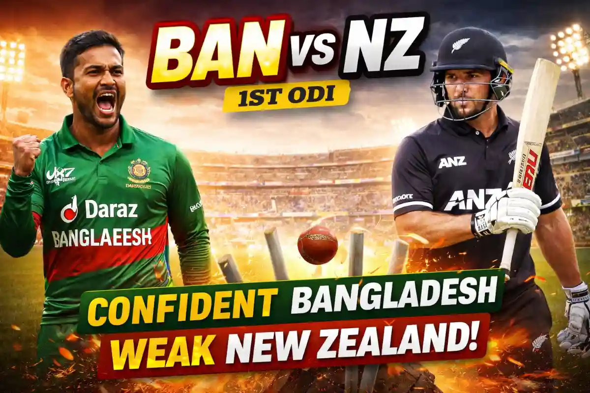Cricket showdown BAN vs NZ 1st ODI