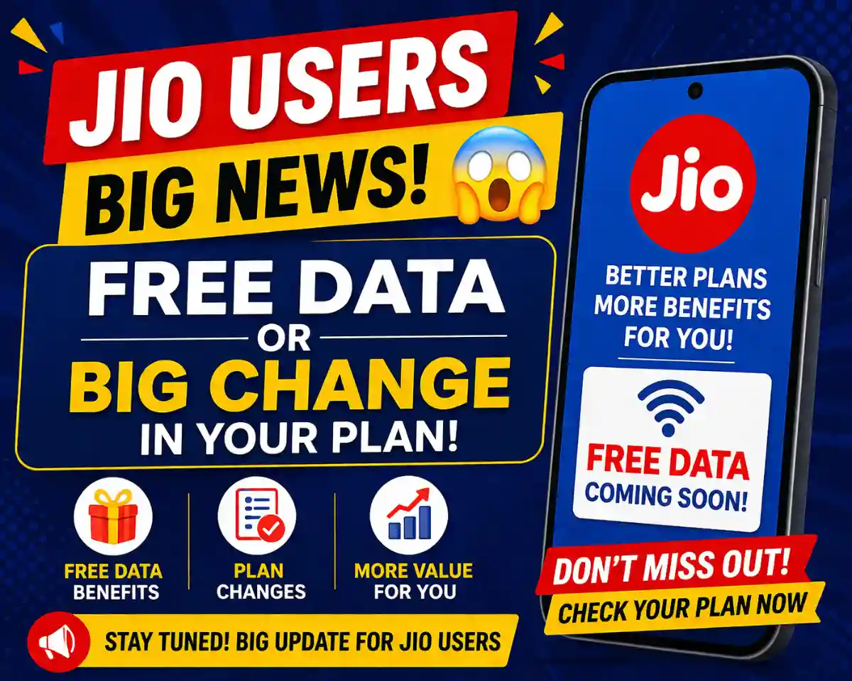Jio free data update announcement