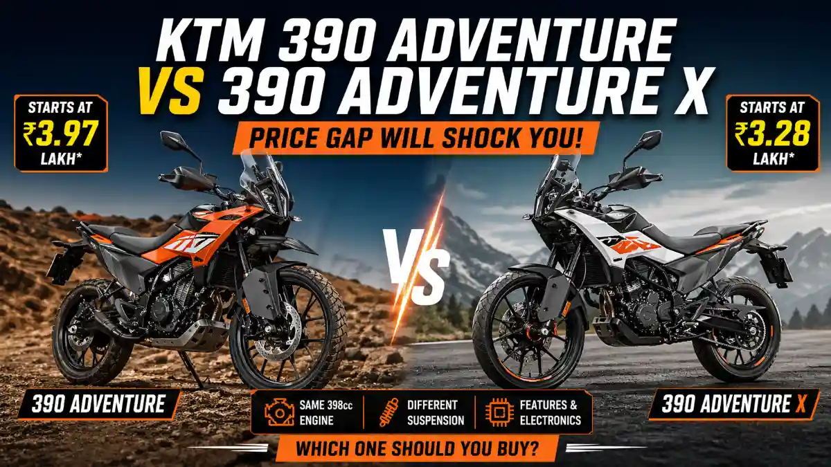 KTM 390 Adventure vs 390 Adventure X