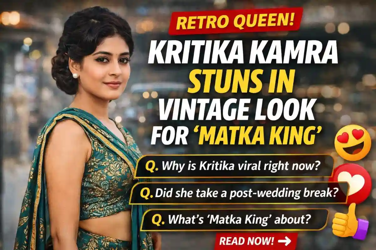 Retro elegance with Kritika Kamra