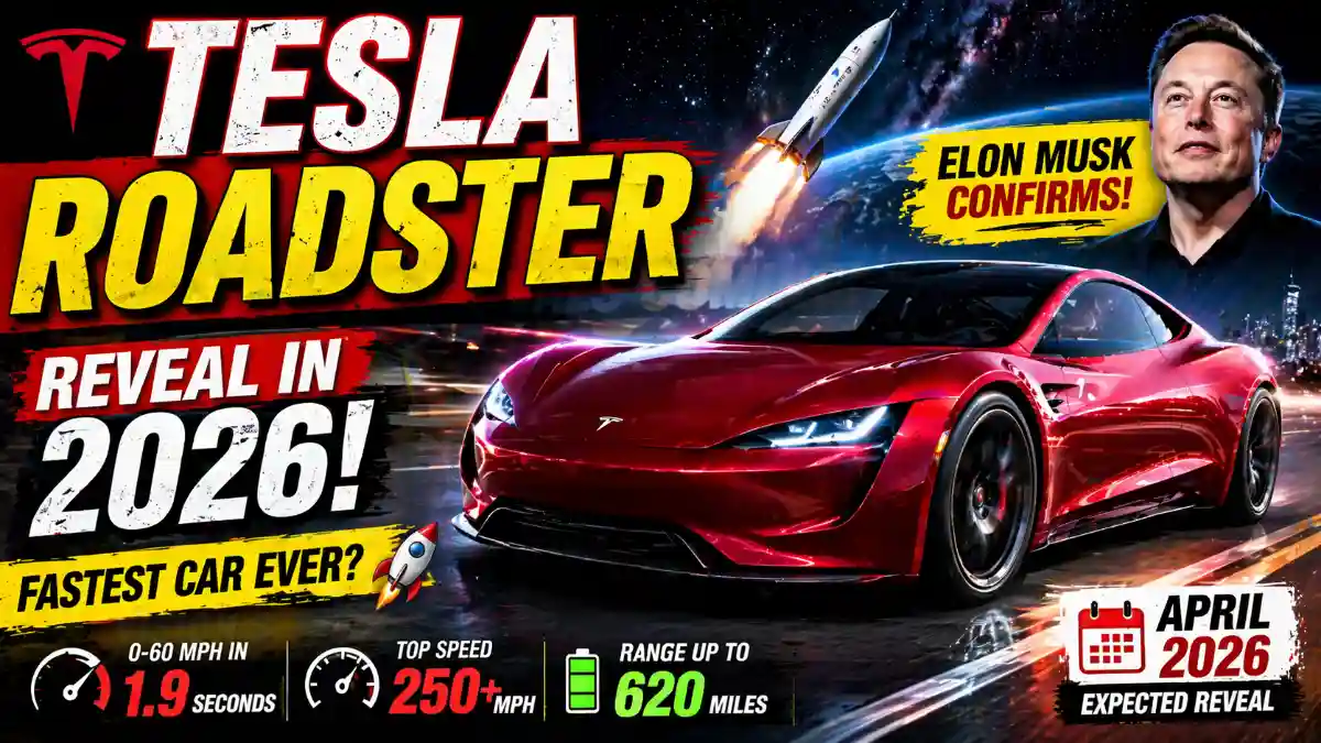 Tesla Roadster reveal 2026 teaser