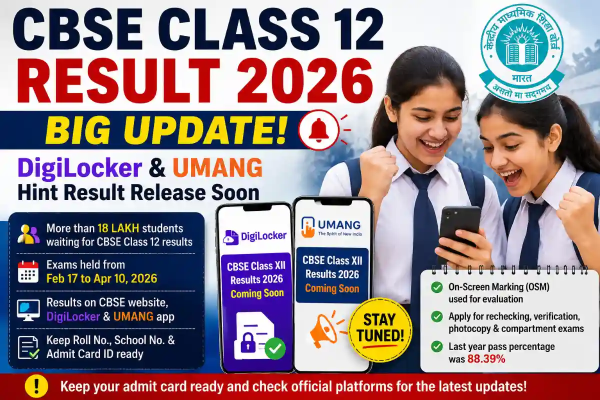 CBSE Class 12 Result 2026