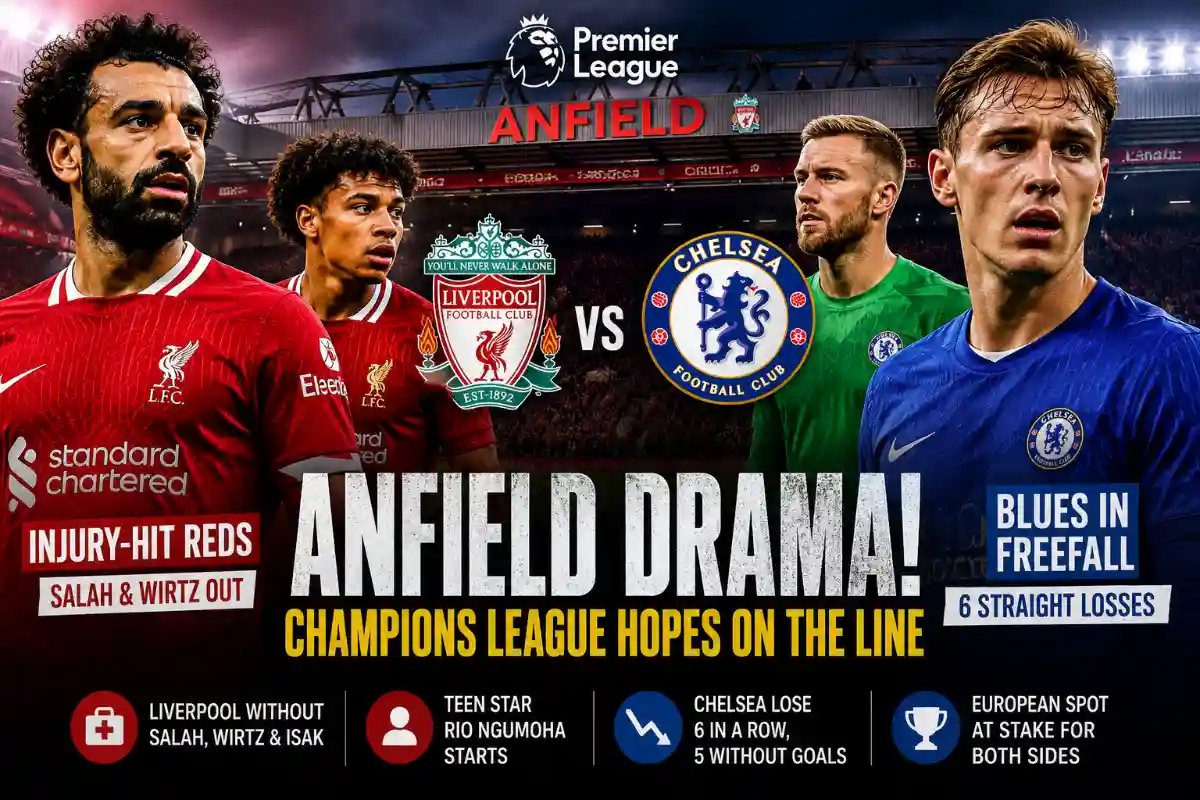 Liverpool vs Chelsea Injury Crisis, Shocking