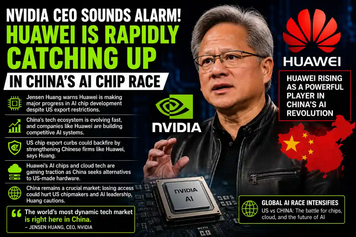 Nvidia CEO warns of Huawei's AI rise
